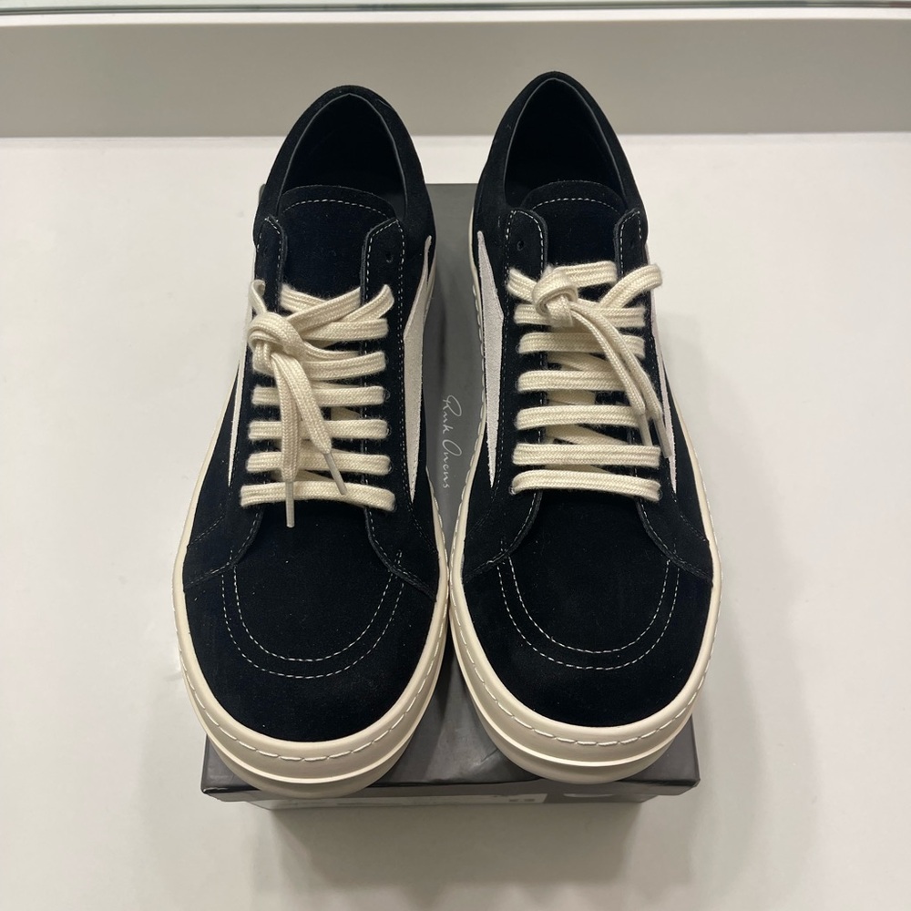 Rick Owens black suede vans